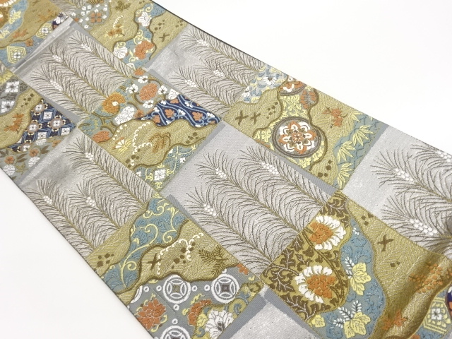 JAPANESE FUKURO OBI / WOVEN SHIKISHI PATTERN